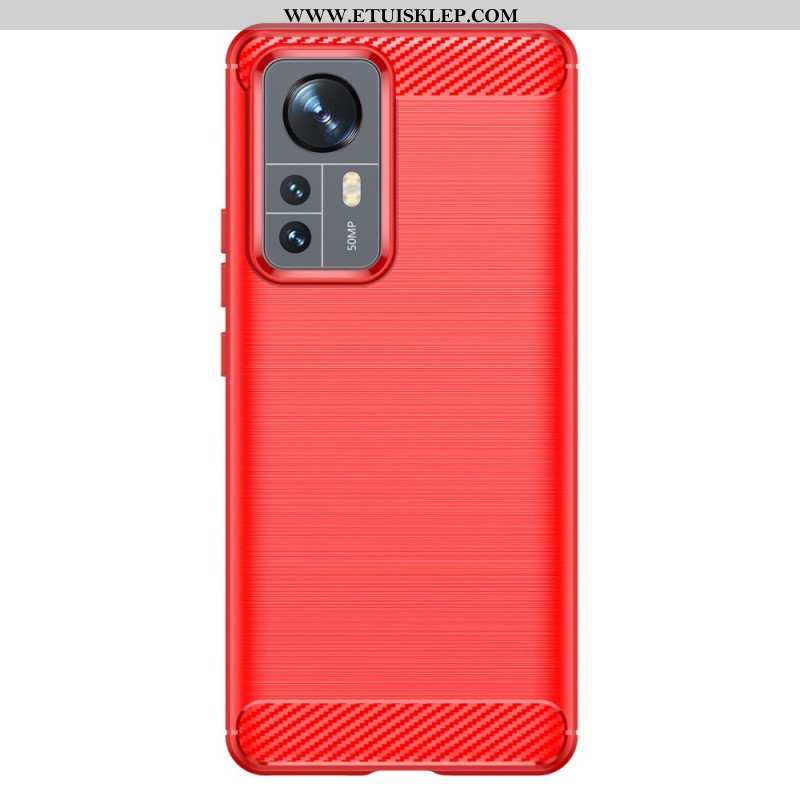 Etui do Xiaomi 12 Pro Szczotkowane Włókno Węglowe